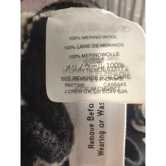 Madewell Sz M Black and White Murano Wool Striped Sweater Dress - Picture 8 of 8